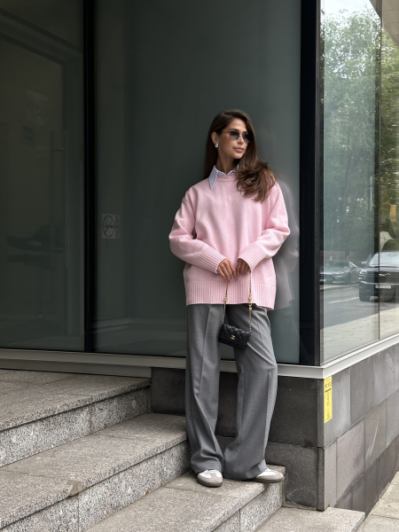 Джемпер из шерсти мериноса VELVET, цвет: розовый, 00-00005172 купить онлайн