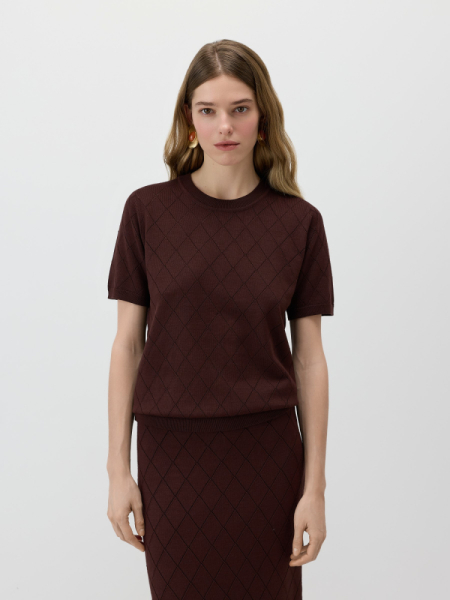 Джемпер с перфорацией