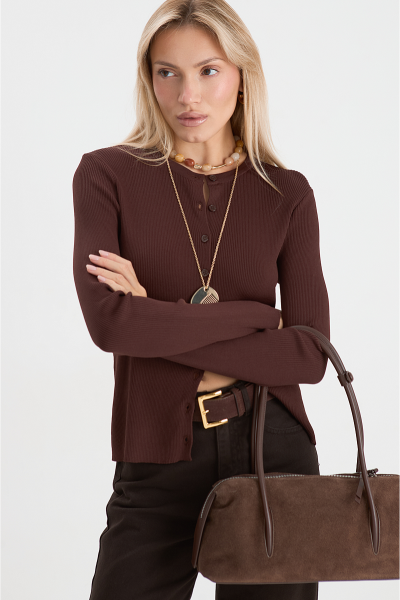 Кардиган MIA AIM, цвет: шоколадный, MIA665 купить онлайн