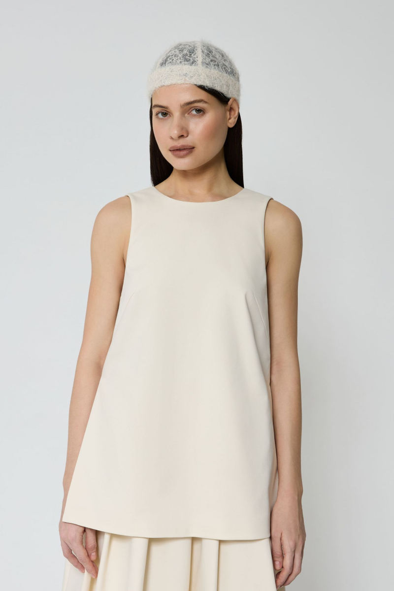 Топ из костюмной ткани