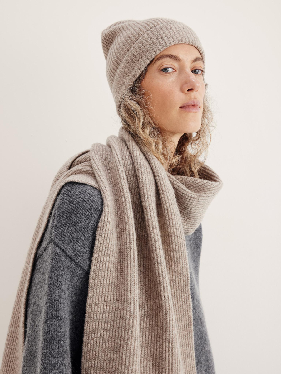 Шарф кашемировый Chaika, цвет: коричневый SF-16 купить онлайн