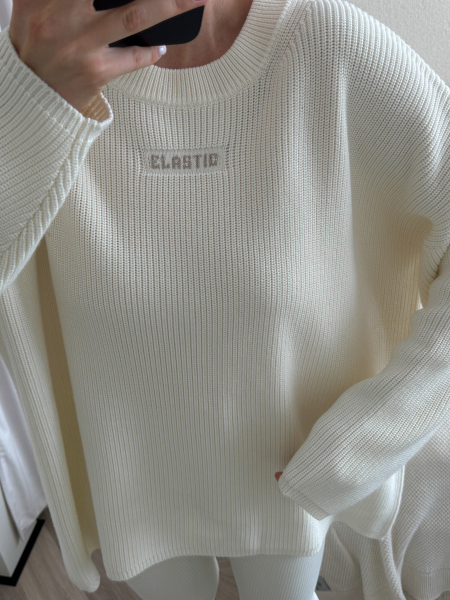 Джемпер KNIT ELASTIC, цвет: крем, 01506 купить онлайн