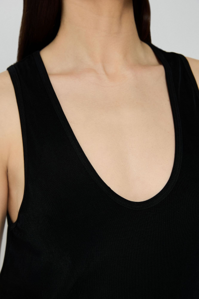 Майка с глубоким вырезом AROUND, цвет: Черный, 269_63CE01 купить онлайн