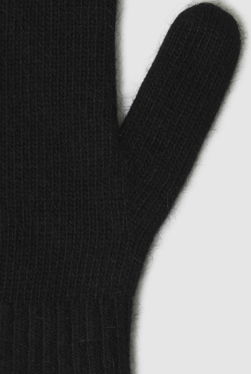Варежки из ангоры Mankova, цвет: Черный SH031 купить онлайн