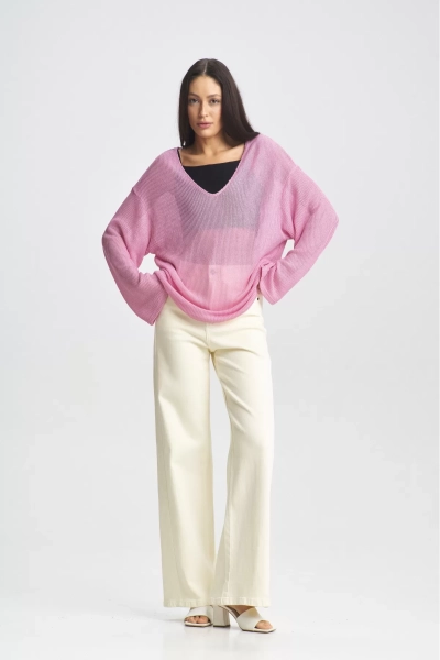 Лонгслив вязаный Pink Erist store, цвет: розовый, НФ-00002364 купить онлайн