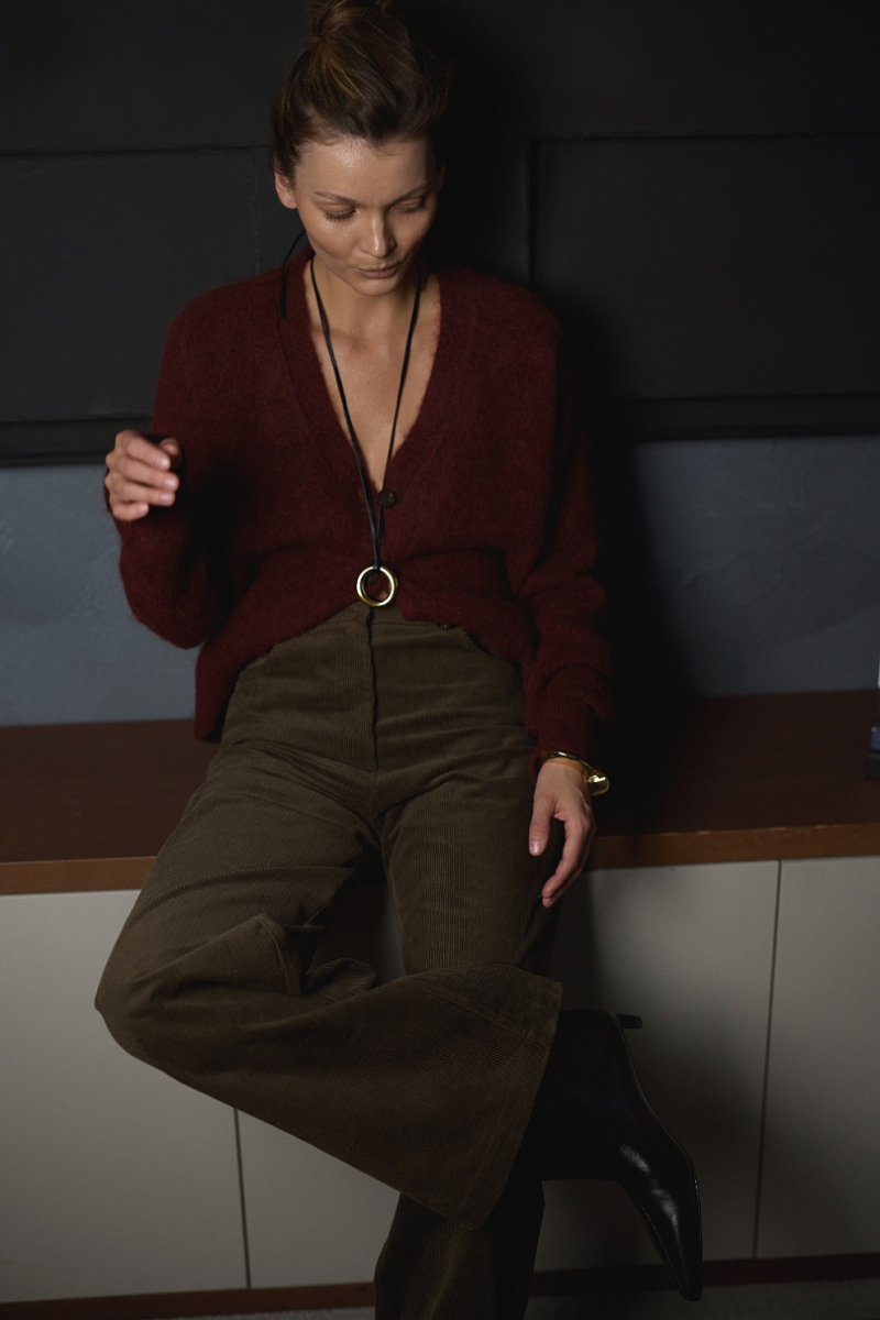 Брюки из вельвета Ricoco, цвет: оливковый, 3078/4 купить онлайн