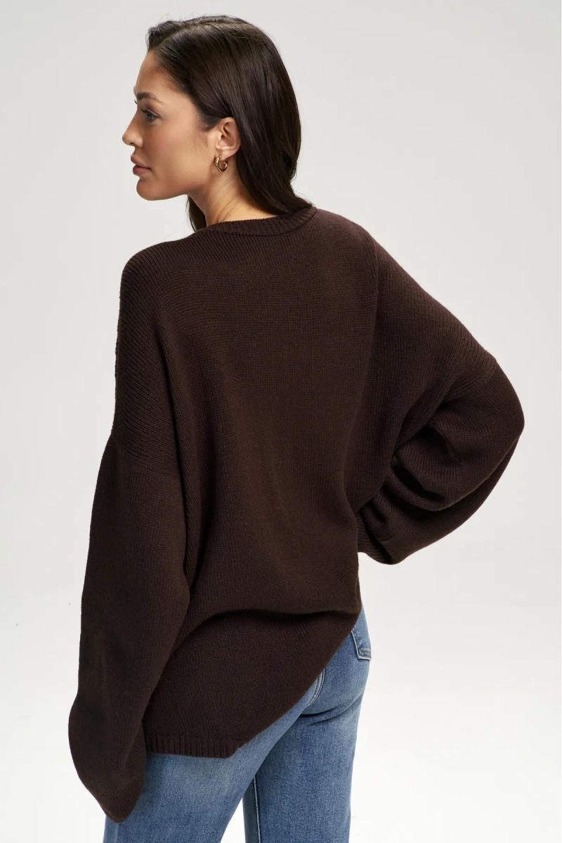 Джемпер меринос Erist store, цвет: коричневый, НФ-00003109 купить онлайн