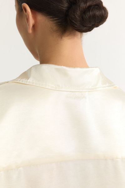 Блуза с вырезами на рукавах TOPTOP, цвет: молочный, TT.020.19029.120 купить онлайн