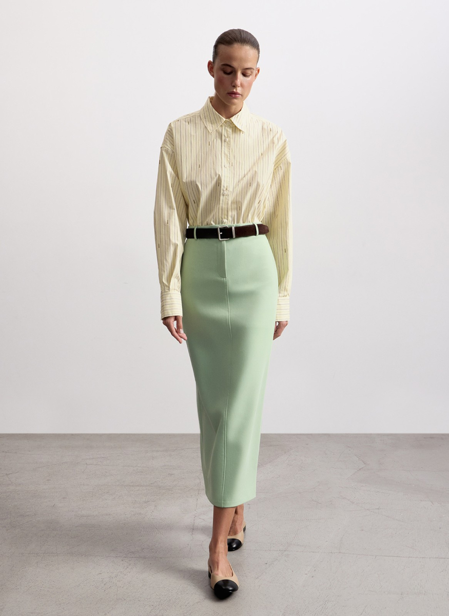 Юбка миди ALL WE NEED, цвет: фисташковый, 2603W1794-62 купить онлайн