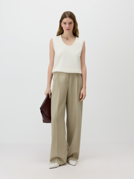 Топ букле Conso, цвет: белый, KM 260729 - молочный купить онлайн