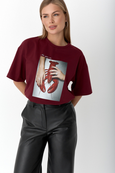 Футболка оверсайз с принтом