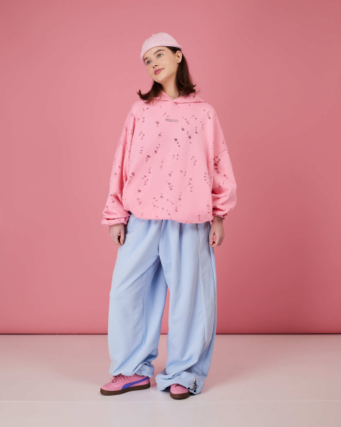 Табуха с затяжками рванка TABOO, цвет: розовый, TsZ04 купить онлайн