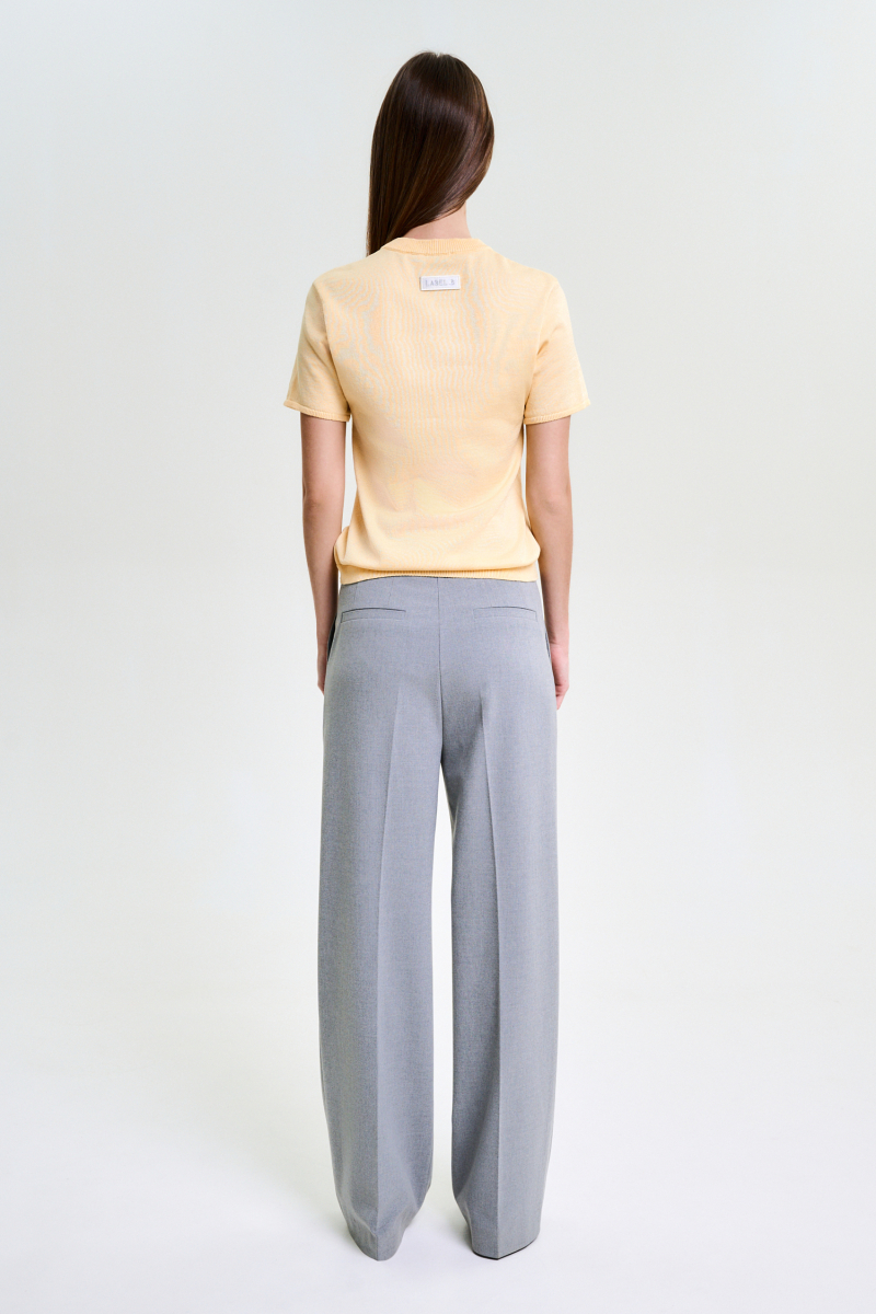Футболка вязаная LIGHT YELLOW Label .B, цвет: light yellow, Kn.04.4.0138LYW со скидкой купить онлайн