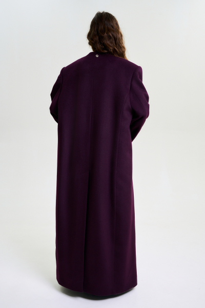 Пальто без лацканов BURGUNDY Label .B, цвет: burgundy, Jc.30.4.2145BRD со скидкой купить онлайн