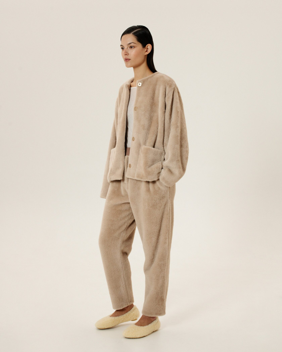 Кардиган трикотажный DESSERT Anmuse, цвет: бежевый, CRD24W117-DS-1 купить онлайн