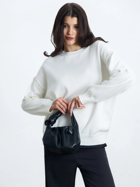 Свитер базовый UMYAROVA, цвет: молочный SW161 |новая коллекция купить онлайн
