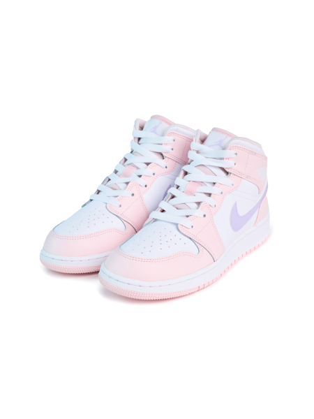 Кроссовки подростковые Jordan 1 Mid "Pink Wash" NKDADDYS SNEAKERS, цвет: розовый FD8780-601 купить онлайн