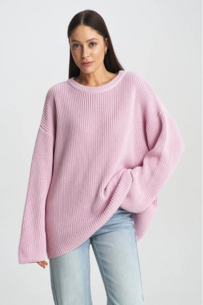 Джемпер крупной вязки Pink