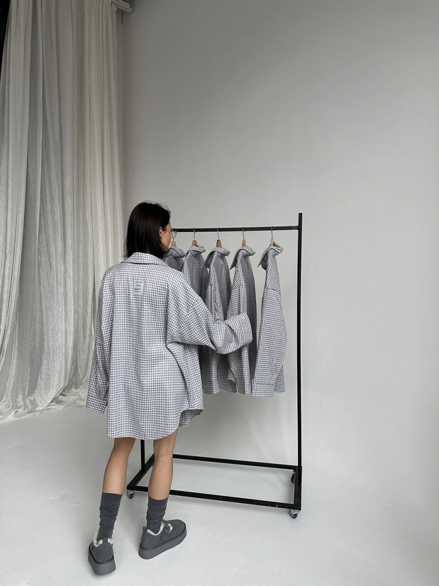 Рубашка "HOLIDAY" MIARTLAND, цвет: серо-розовый, НФ-00000785 купить онлайн