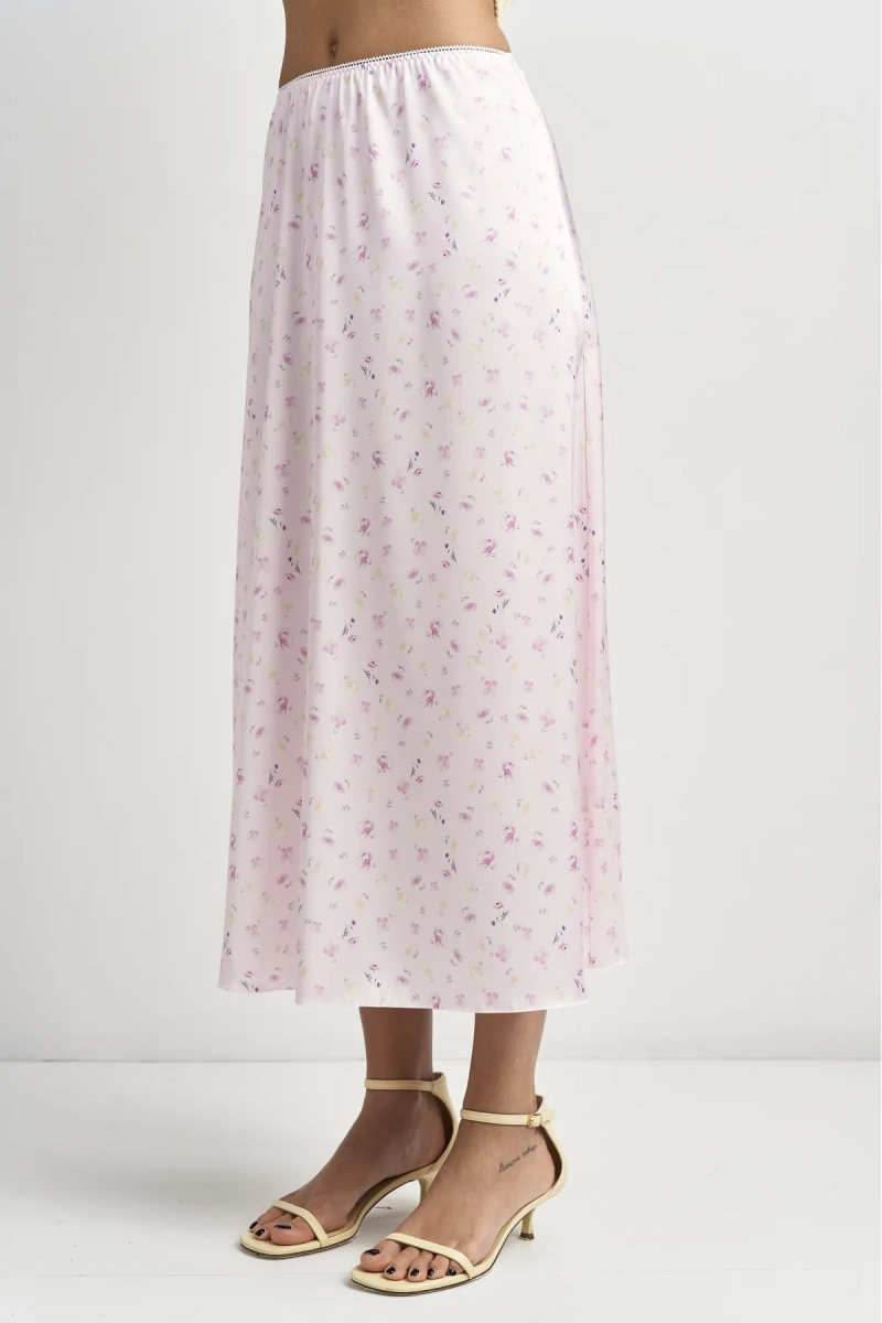 Юбка в цветочек Erist store, цвет: розовый, НФ-00003560 купить онлайн