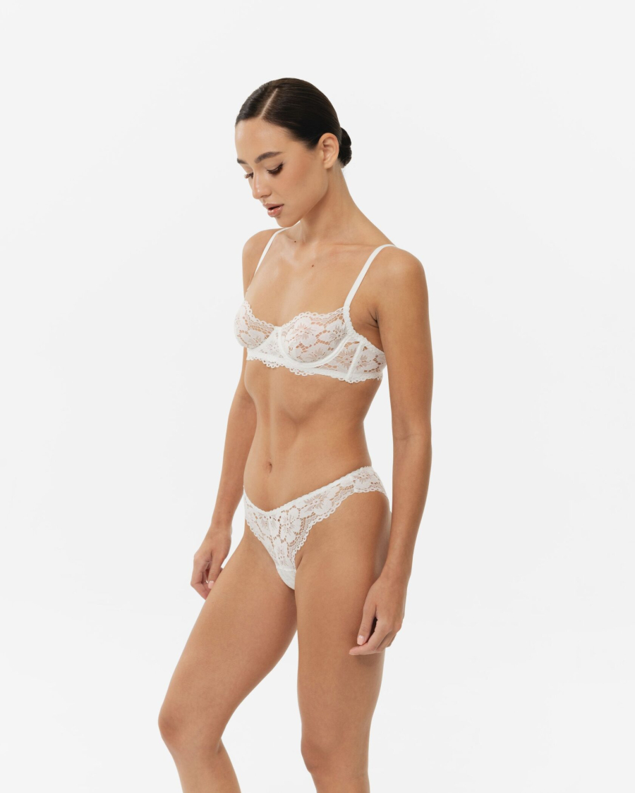 Кружевной лиф YONSRU, цвет: молочный  купить онлайн