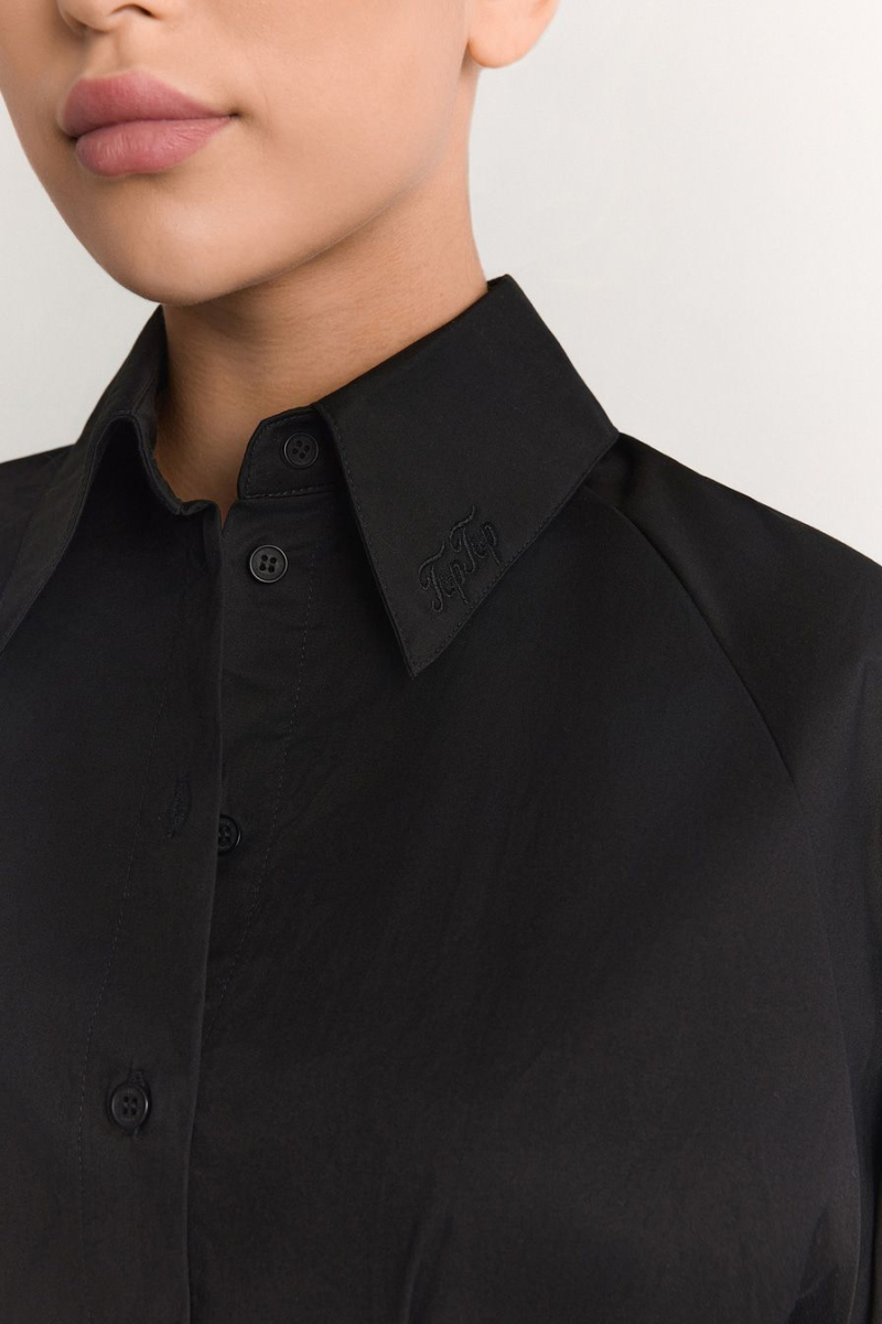 Платье из смесового хлопка TOPTOP, цвет: черный с принтом, TT.010.10818.901 купить онлайн