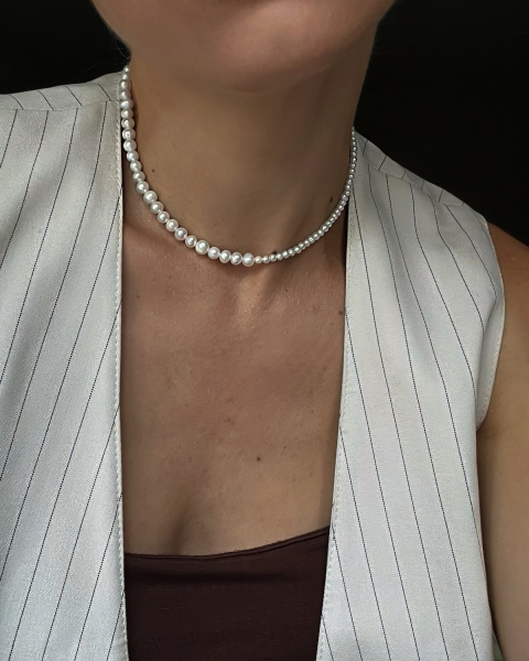 Колье Jackie mix LU JEWEL, цвет: серебро, 29800059961286 купить онлайн