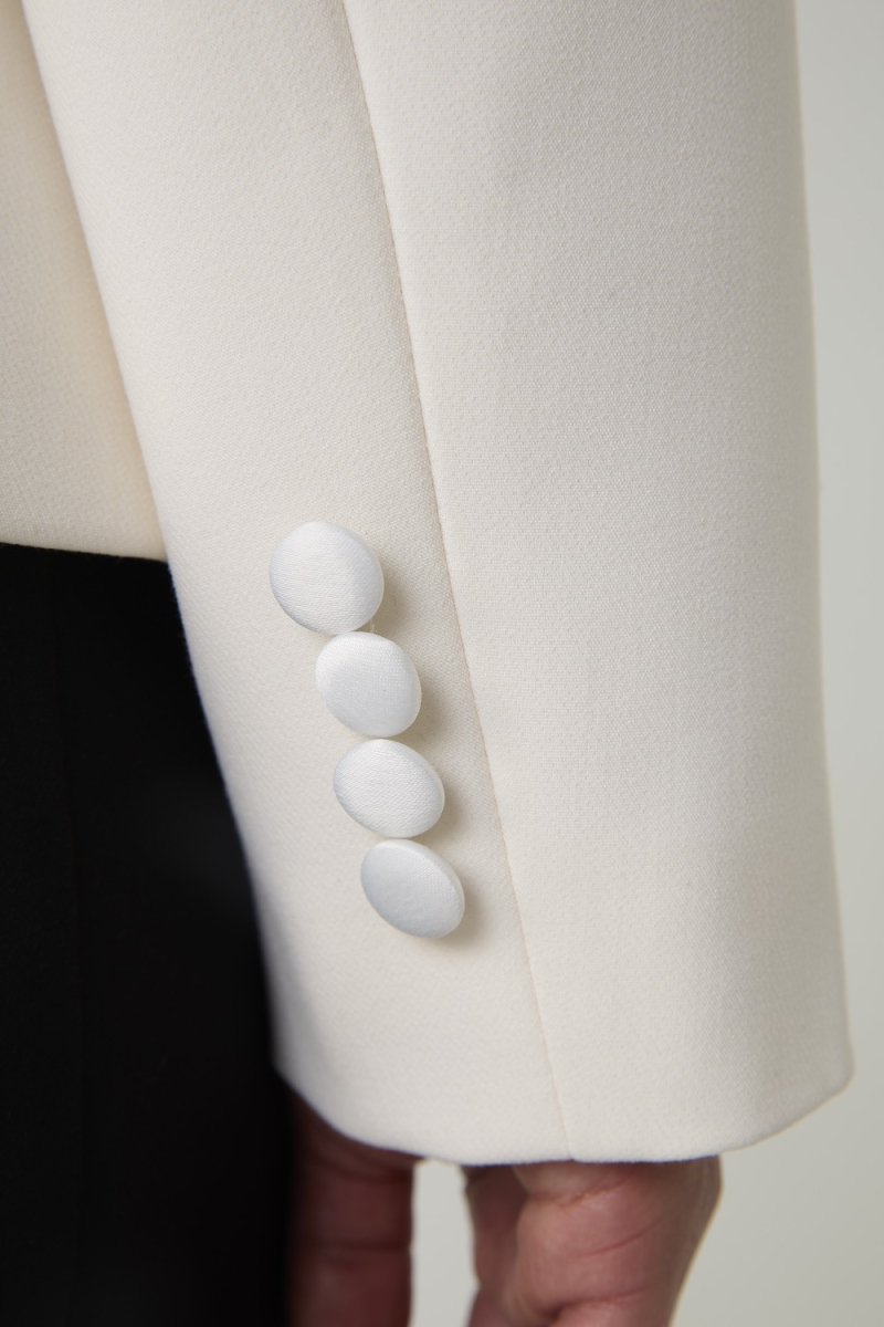 Жакет-смокинг 4forms, цвет: молочный, 65514 купить онлайн