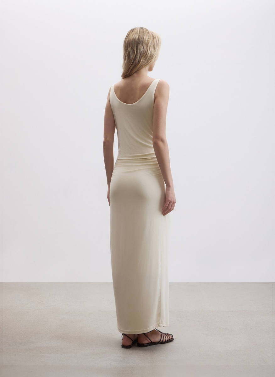 Платье из трикотажа ALL WE NEED, цвет: ванильный, 2604W2434-109 купить онлайн