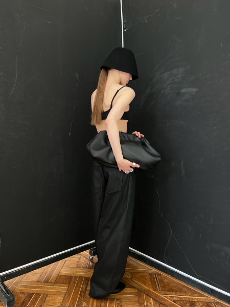 Сумка PODUSHKA black swan mini ANKA, цвет: Черный  |новая коллекция купить онлайн