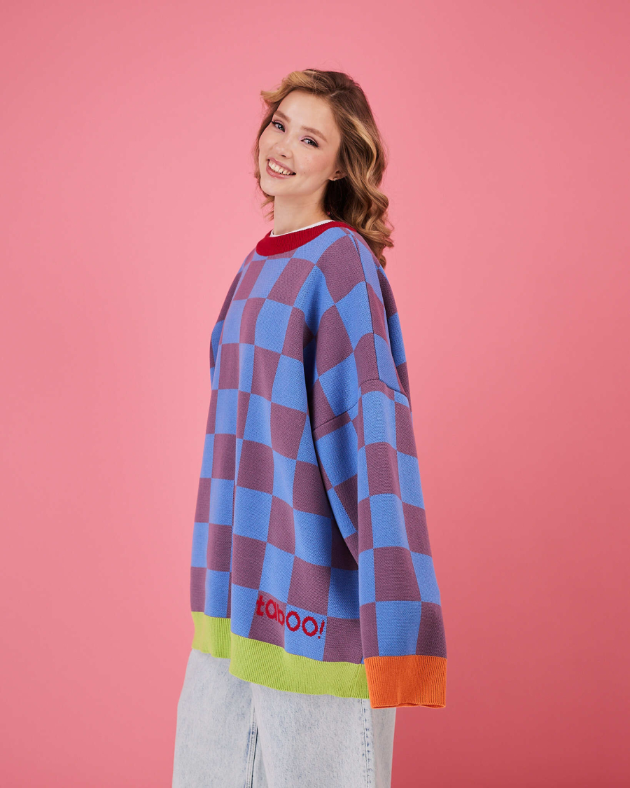 Свитер Городской архив TABOO, цвет: синий, SVcell2 купить онлайн