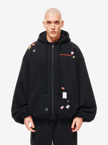 Sticker Pack Зип Худи Оверсайз