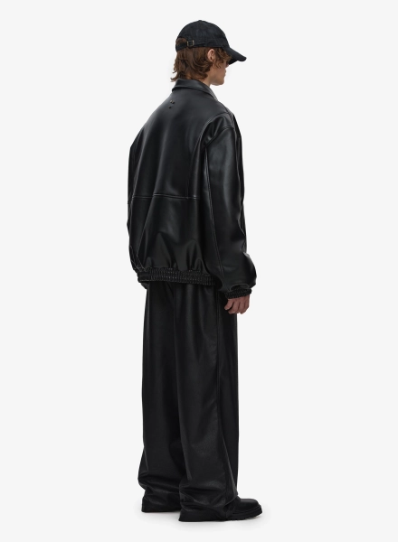 Бомбер кожаный FW2425 FABLE, цвет: Черный, BMBRLTH-FBL-FW2425-BLCK со скидкой купить онлайн