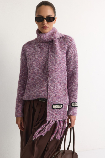 Шарф из переработанного полиэстера