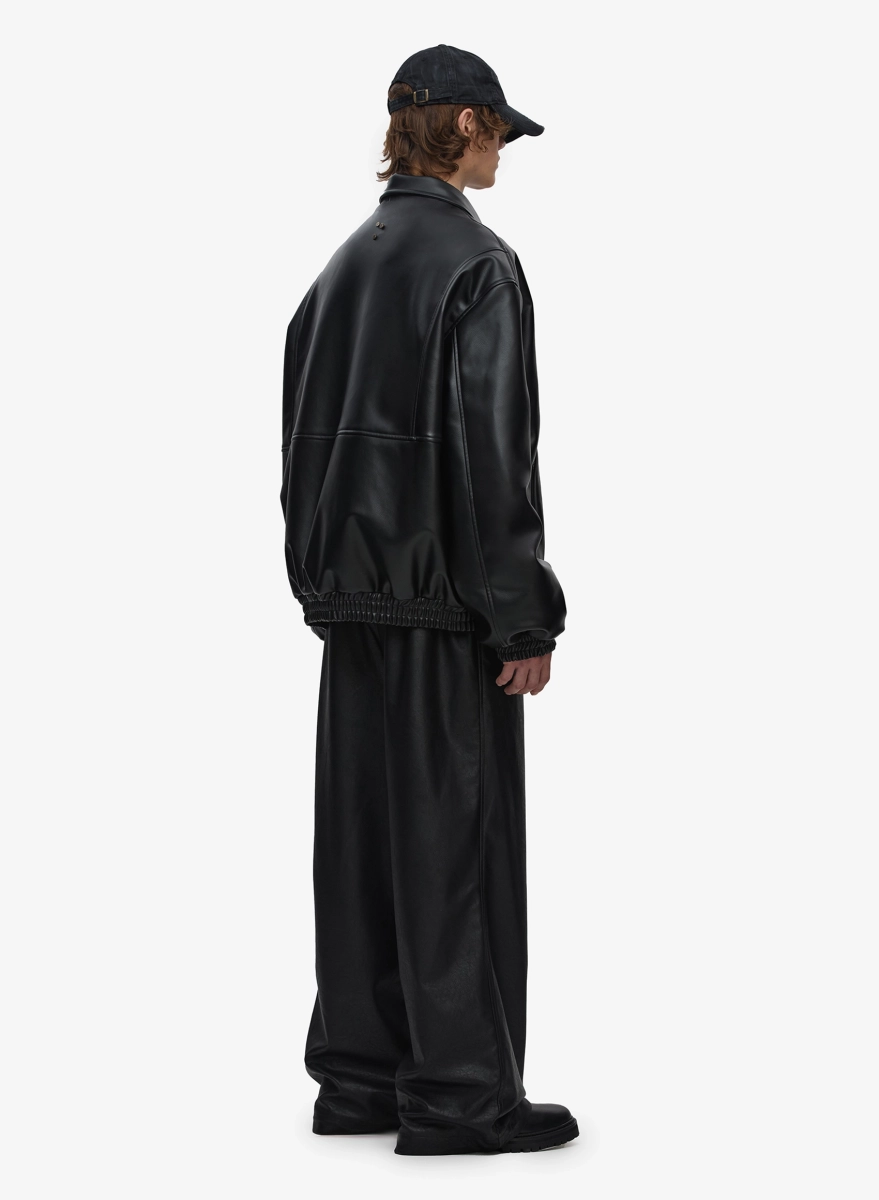 Бомбер кожаный FW2425 FABLE, цвет: Черный, BMBRLTH-FBL-FW2425-BLCK со скидкой купить онлайн