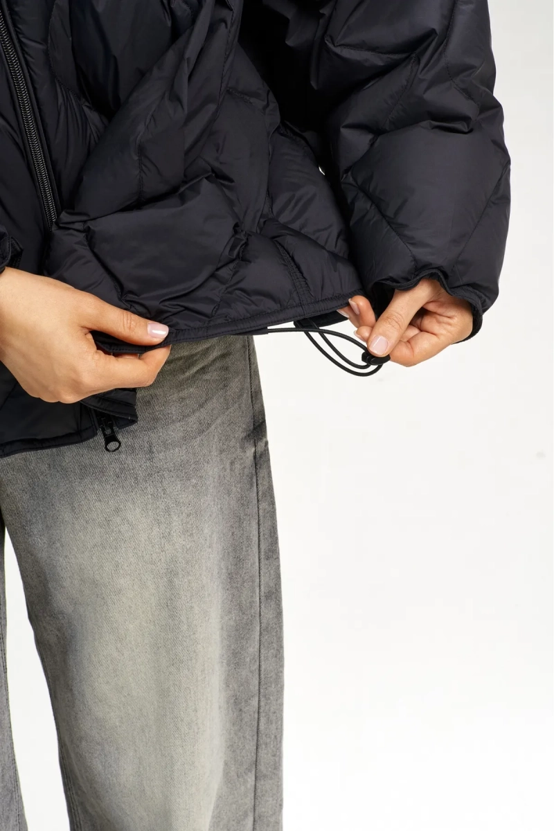 Куртка стеганная с натуральным наполнителем Black Erist store, цвет: Черный, НФ-00003131 купить онлайн