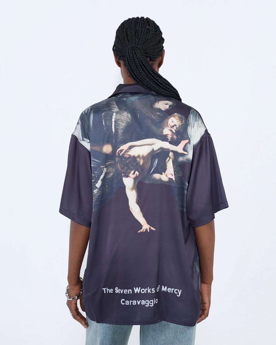 Рубашка с принтом ASIA ST 71, цвет: Черный, Ast71.AU-shirt-mercy-bl купить онлайн