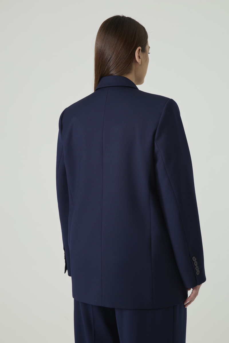 Жакет двубортный 4forms, цвет: темно-синий, 00019864 купить онлайн