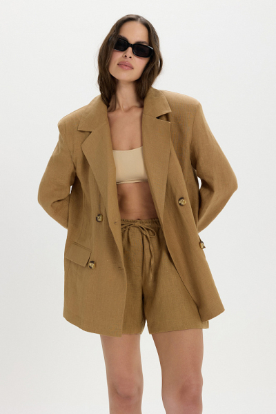 Шорты лен ABDA, цвет: марракеш, 622601003540 купить онлайн