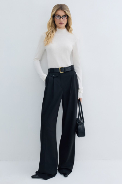 Водолазка с добавлением шерсти и кашемира TOPTOP, цвет: молочный, TTS.052.15462.120 купить онлайн