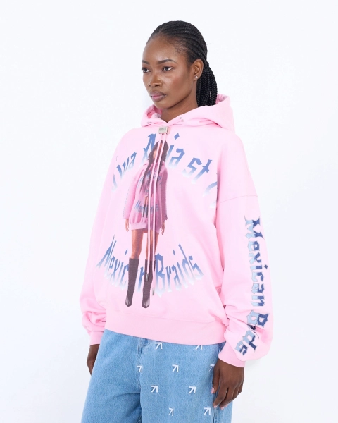 Худи MEXICAN BRAIDS PINK ASIA ST 71, цвет: розовый, Ast71.hood-braid-pink купить онлайн