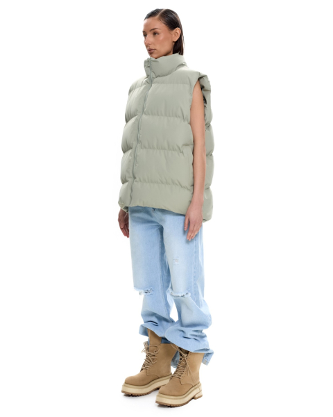 Жилет стеганый Suborbia, цвет: туманно-зеленый, 006274 купить онлайн