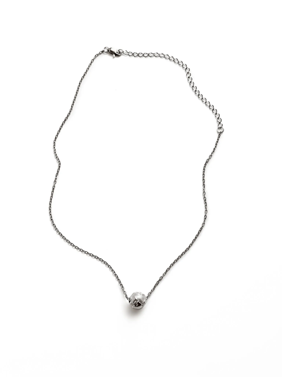 Серебряное колье «Земля» black