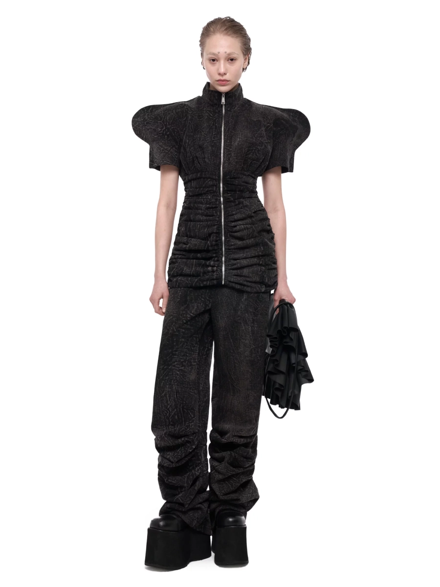 Платье мини “QUEEN OF HEARTS” CAPPAREL.21est, цвет: графит меланж деним, CAP.330.231.90 купить онлайн