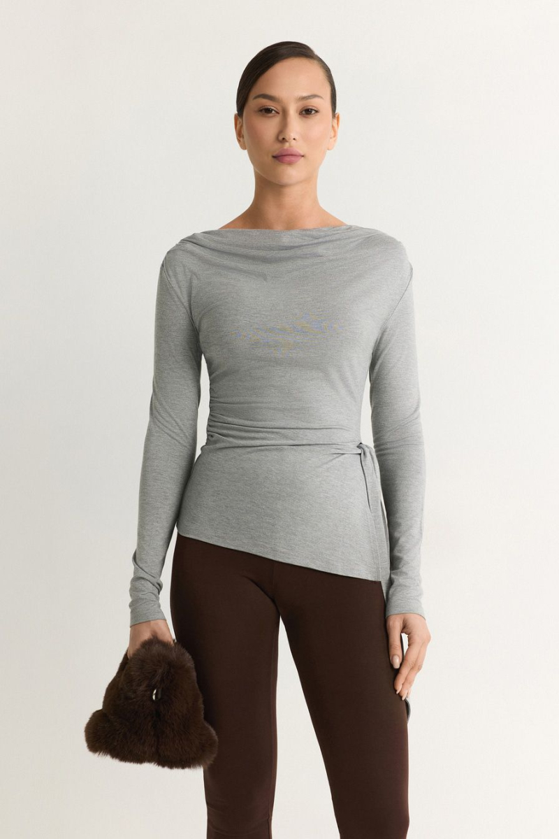 Лонгслив из смесовой вискозы