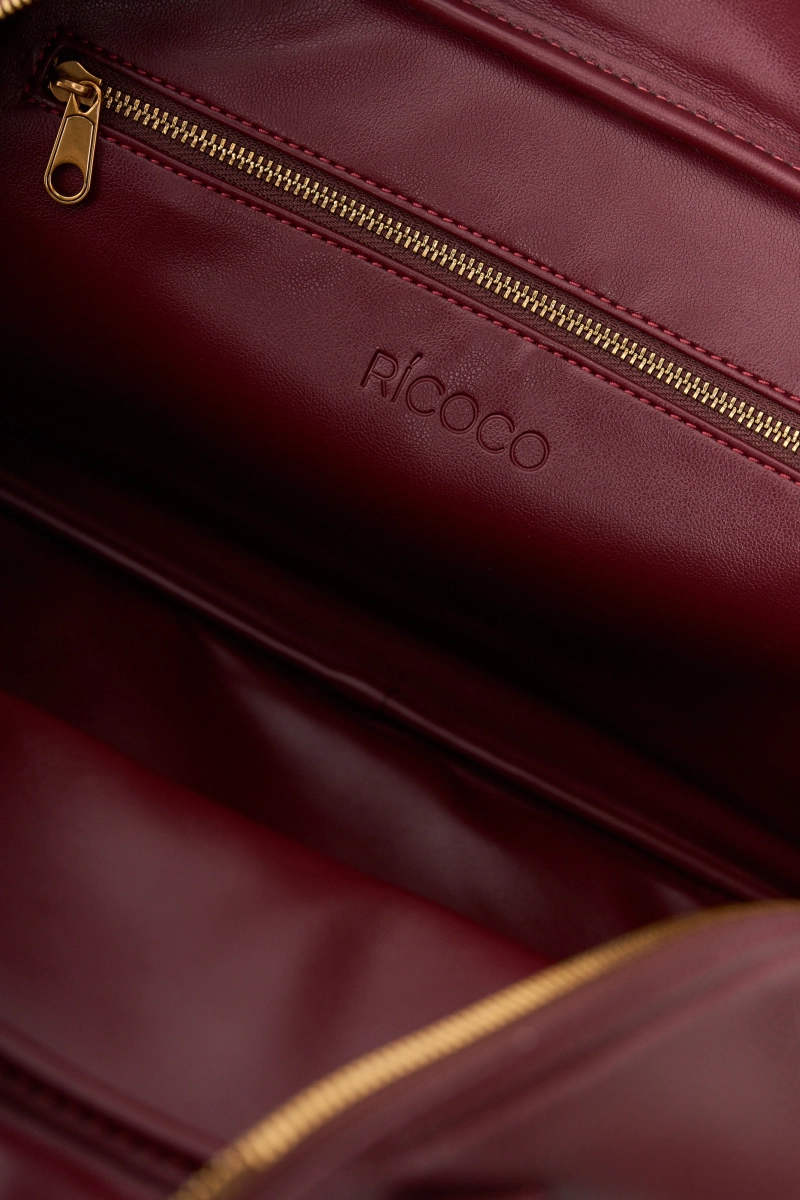 Сумка из натуральной кожи Ricoco, цвет: Бордовый bag11/1 купить онлайн