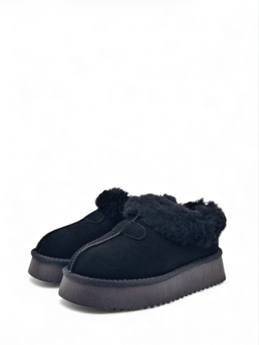 Угги из натуральной замши GRANDERA, цвет: Черный  купить онлайн