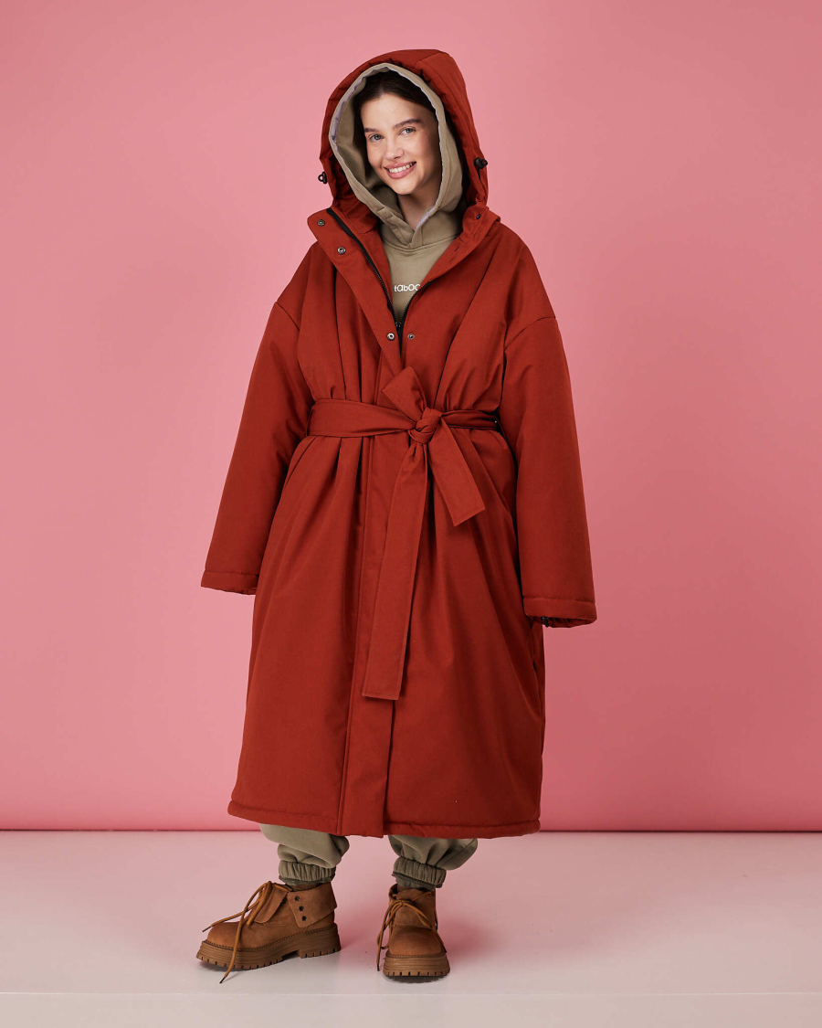 Плащ махагон зима TABOO, цвет: махагон, Plmah купить онлайн