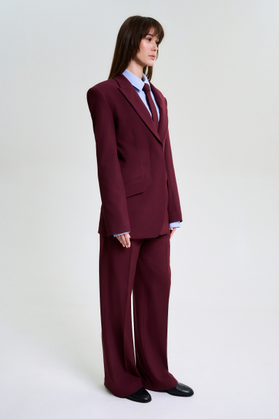 Жакет приталенный BURGUNDY