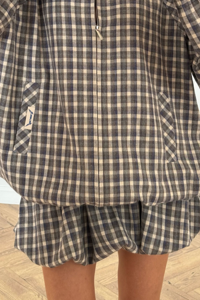 Олимпийка в клетку Label .B, цвет: Сине-коричневый,  купить онлайн